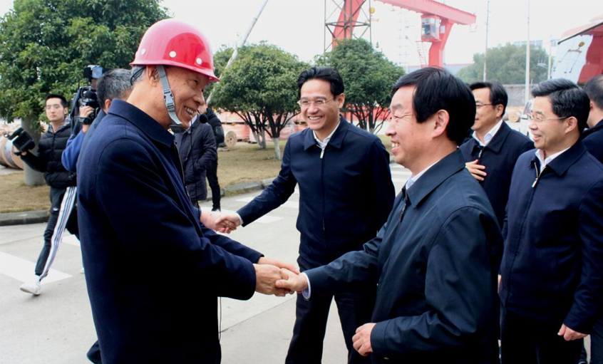 常州市委书记齐家滨一行来必发电缆调研