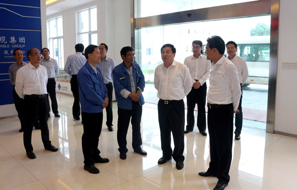 2016年10月18日，，，，常州市委常委、常务副市长曹佳中来必发电缆调研