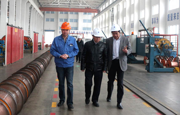 江苏省经信委副主任周毅彪来必发电缆调研