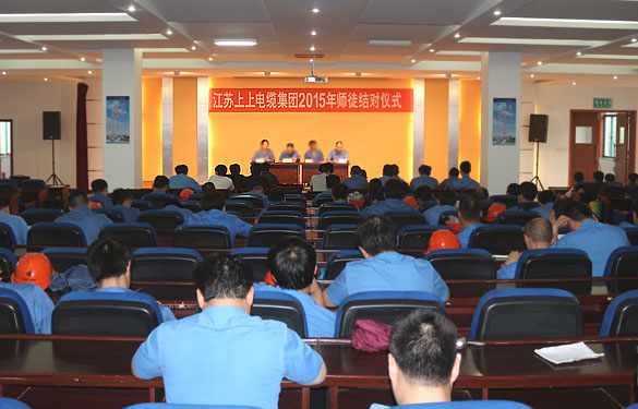 做好传帮带 专心育人才——必发电缆举行2015年师徒结对仪式