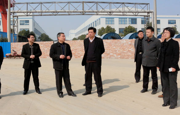 常州市委副秘书长王生大一行来必发集团督查新开工项目