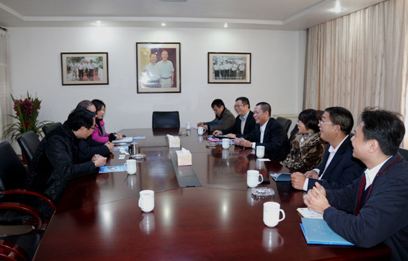 广东省质检院院长胡南乾一行来必发集团考察交流