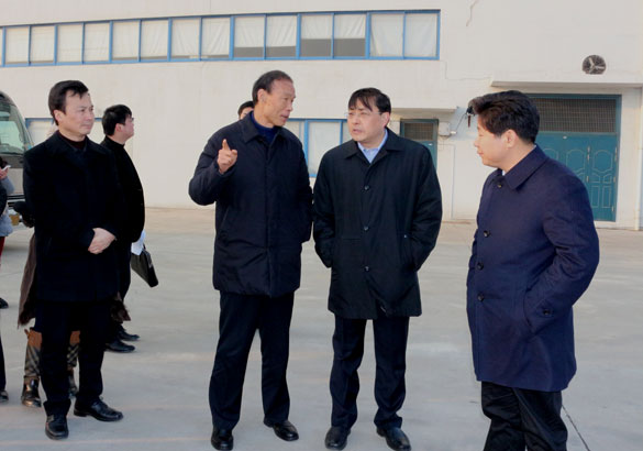 常州市市长费高云一行来必发督查新开工项目