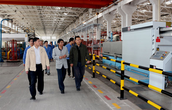 江苏省质量奖评审组专家来必发集团现场评审