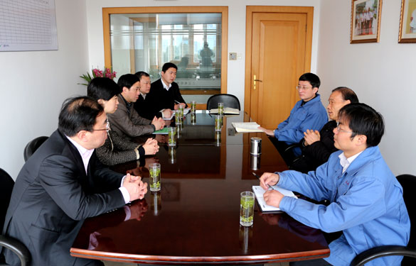 溧阳市副市长刘敏一行来必发集团调研