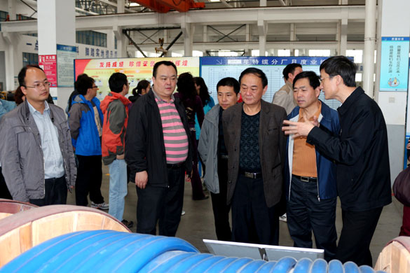 4月25日，，，，，常州市发改委向导一行30余人来必发电缆旅行