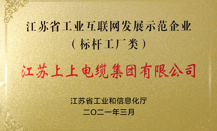 必发电缆获评“江苏省工业互联网生长树模企业”